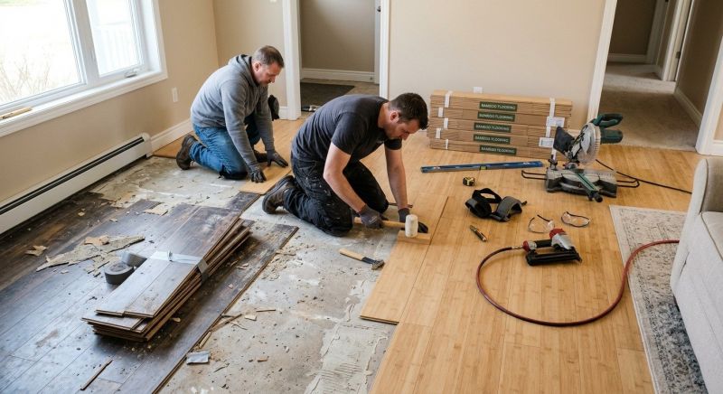 Bamboo Flooring Installation in Natick, MA