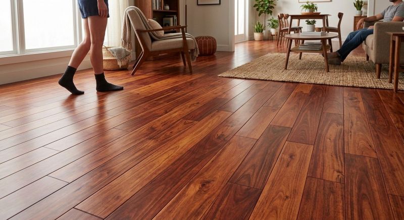 Cherry Floor Installation in Ayer, MA