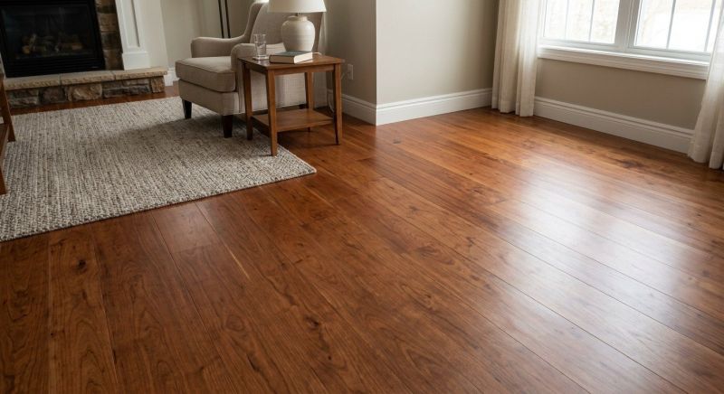 Cherry Floor Installation in Norfolk, MA