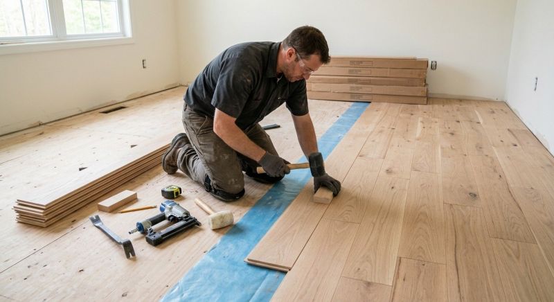 Hardwood Floor Installation in Hyde Park, MA