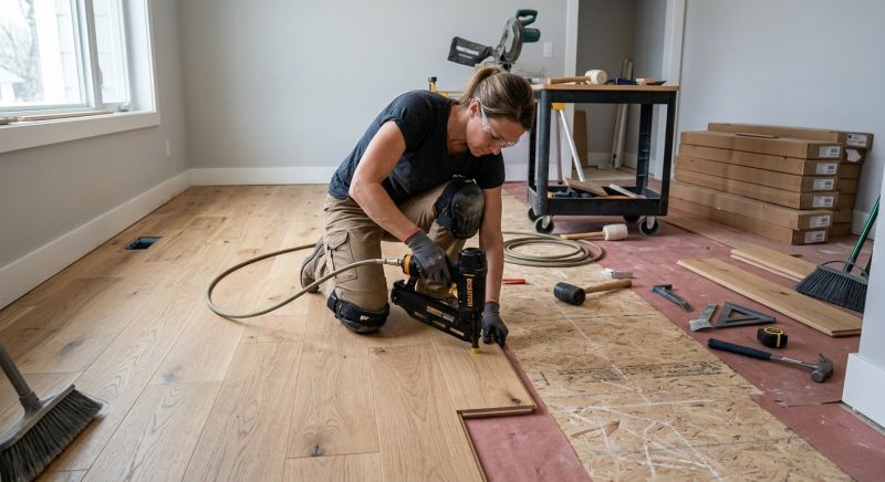 Hardwood Floor Installation in Tewksbury, MA