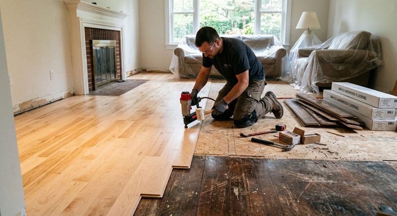 Maple Flooring Installation in Brighton, MA