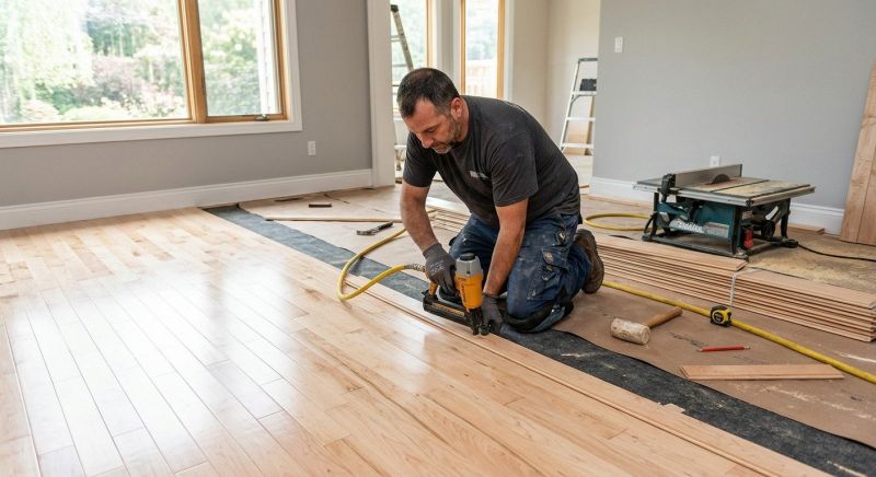 Maple Flooring Installation in Clinton, MA