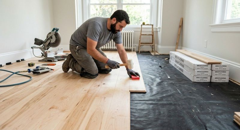 Maple Flooring Installation in Norton, MA