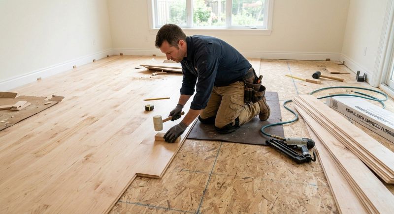Maple Flooring Installation in Reading, MA