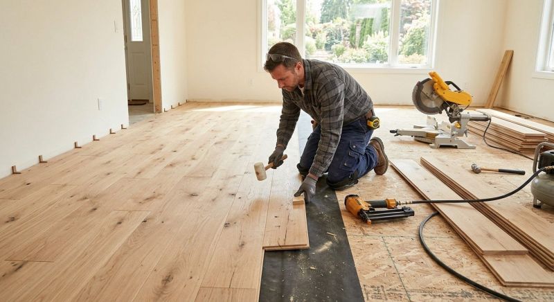 Oak Floor Installation in Avon, MA