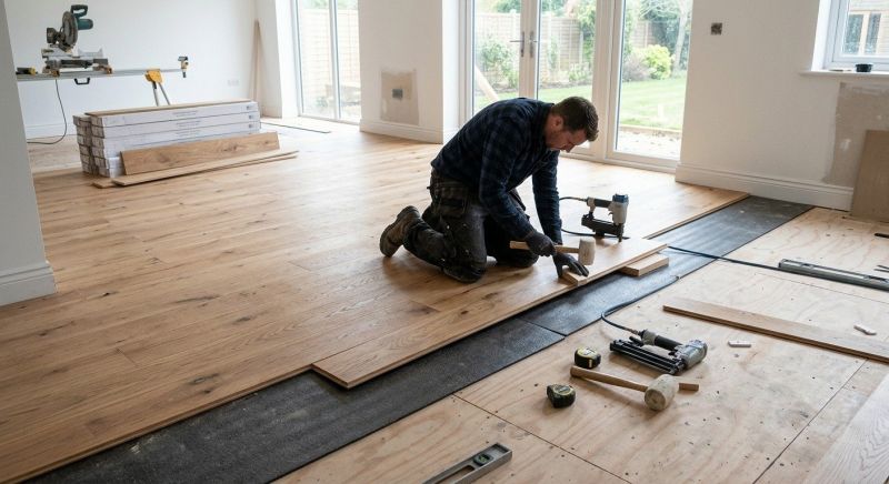 Oak Floor Installation in Grafton, MA