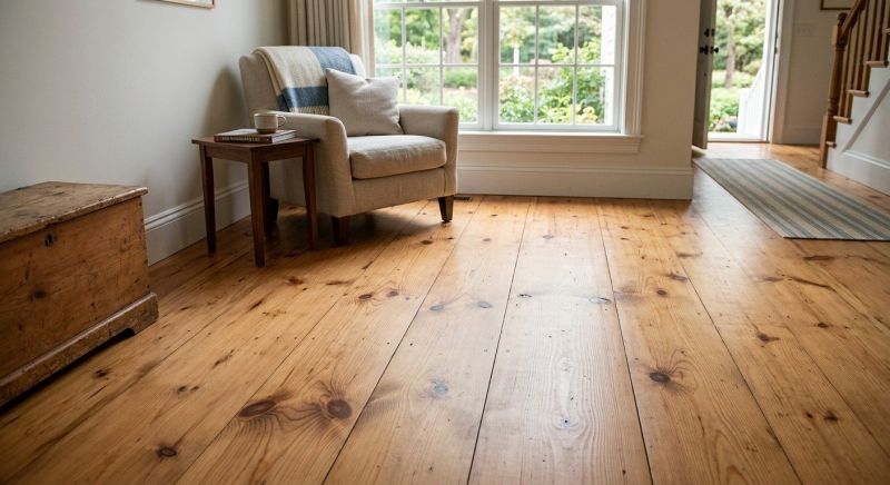 Pine Floor Installation in Natick, MA