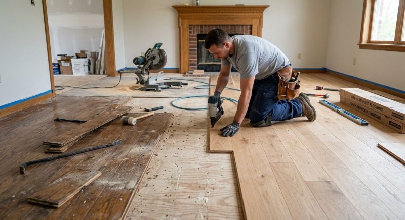 Wood Floor Replacement in Chelsea, MA