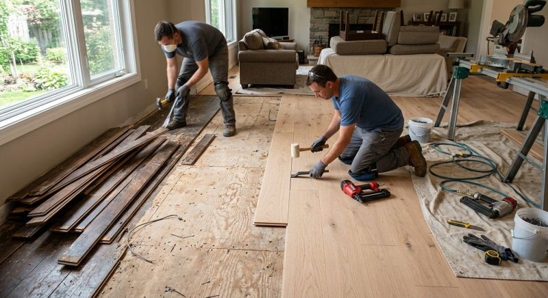 Wood Floor Replacement in Grafton, MA
